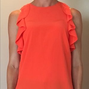 Orange Sleeveless Antonio Melani Blouse